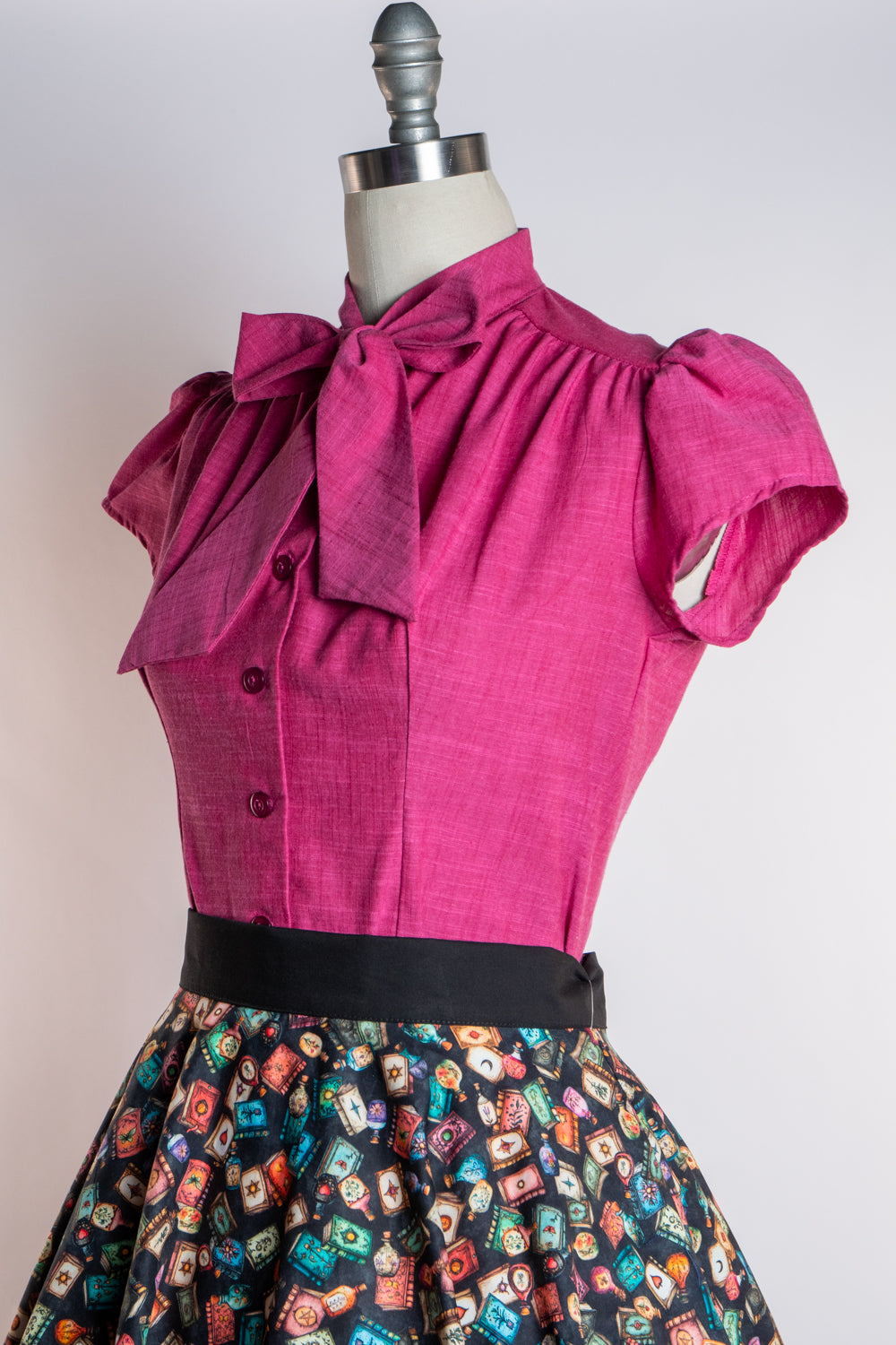 Estelle Blouse - Linen Look, Pink