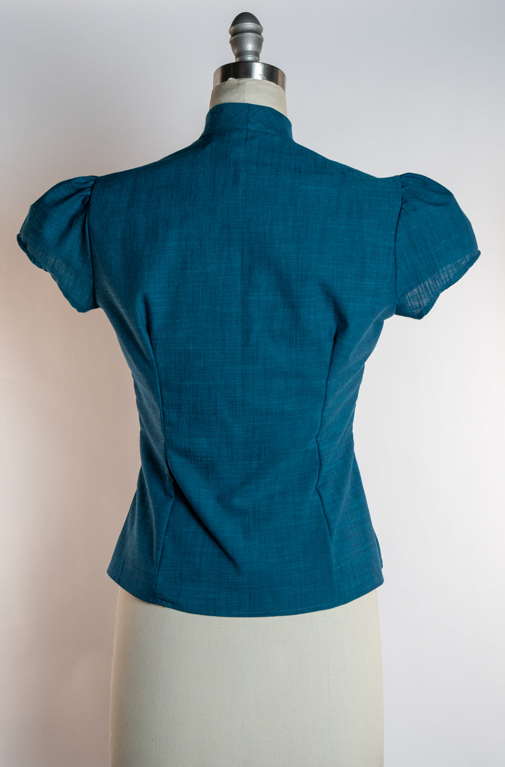 Estelle Blouse - Linen Look, Teal