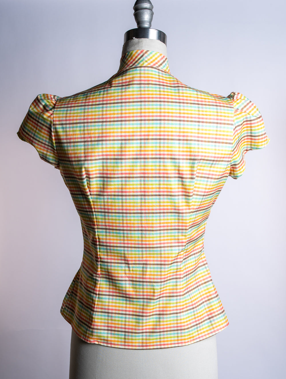 Made-To-Order: Estelle Blouse, Vintage Plaid - Heart of Haute