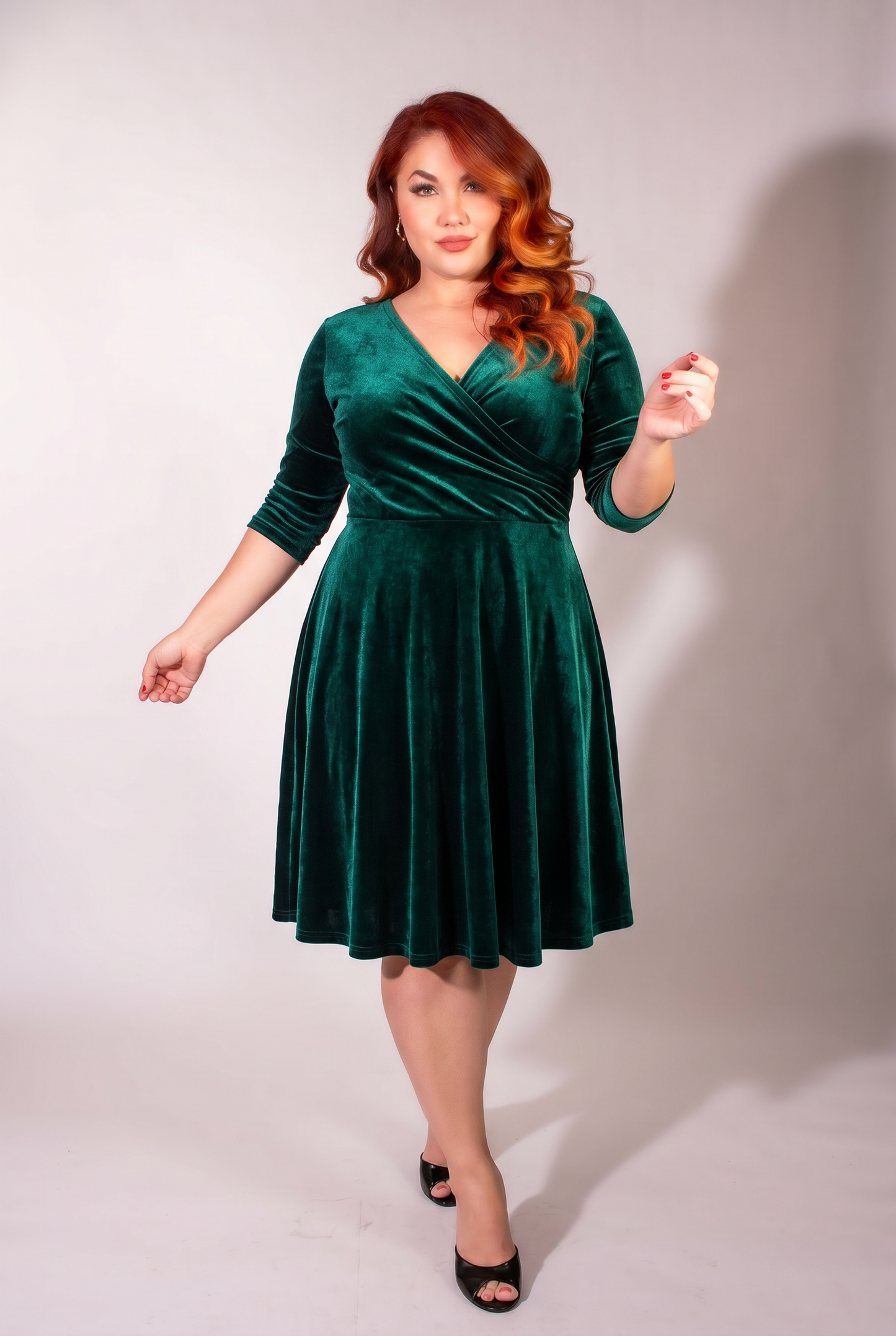 Joanie Knit Dress 3/4 Sleeve