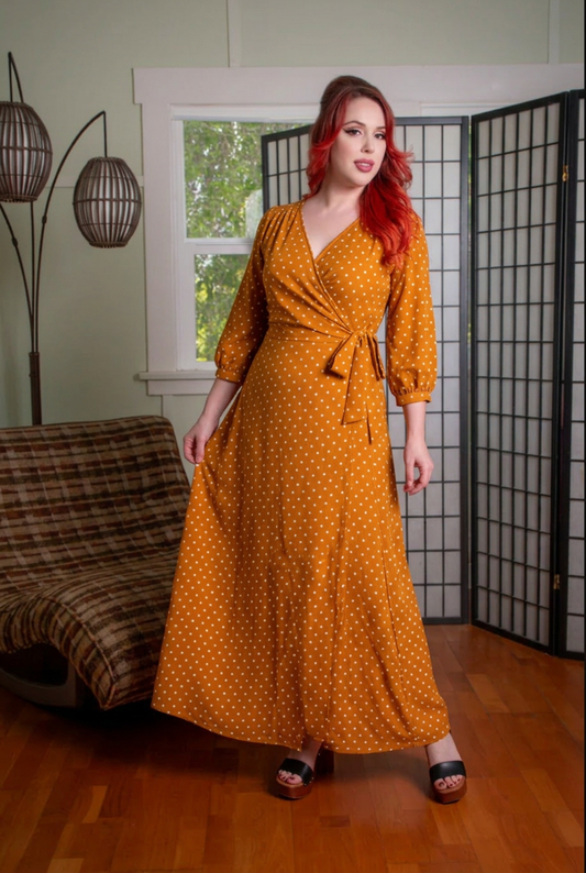 Rhea - Mustard Dot *sale