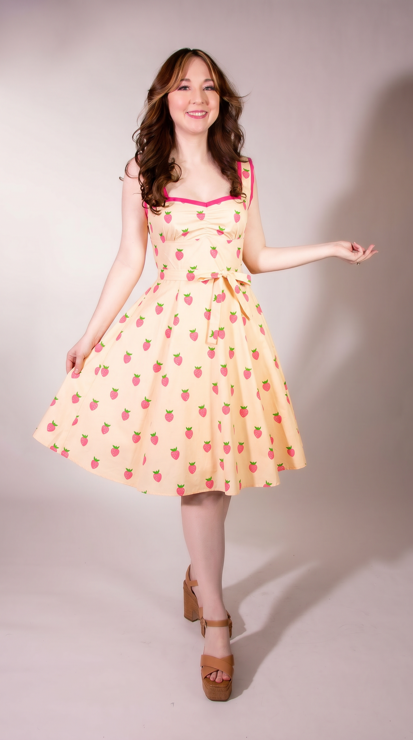 Sadie Dress - Pink Strawberry *sale