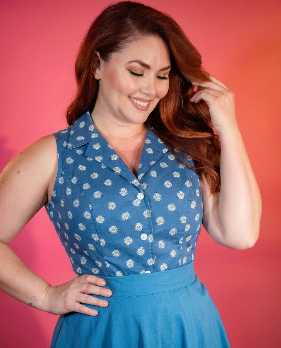 Betsy Blouse - Denim Daisy