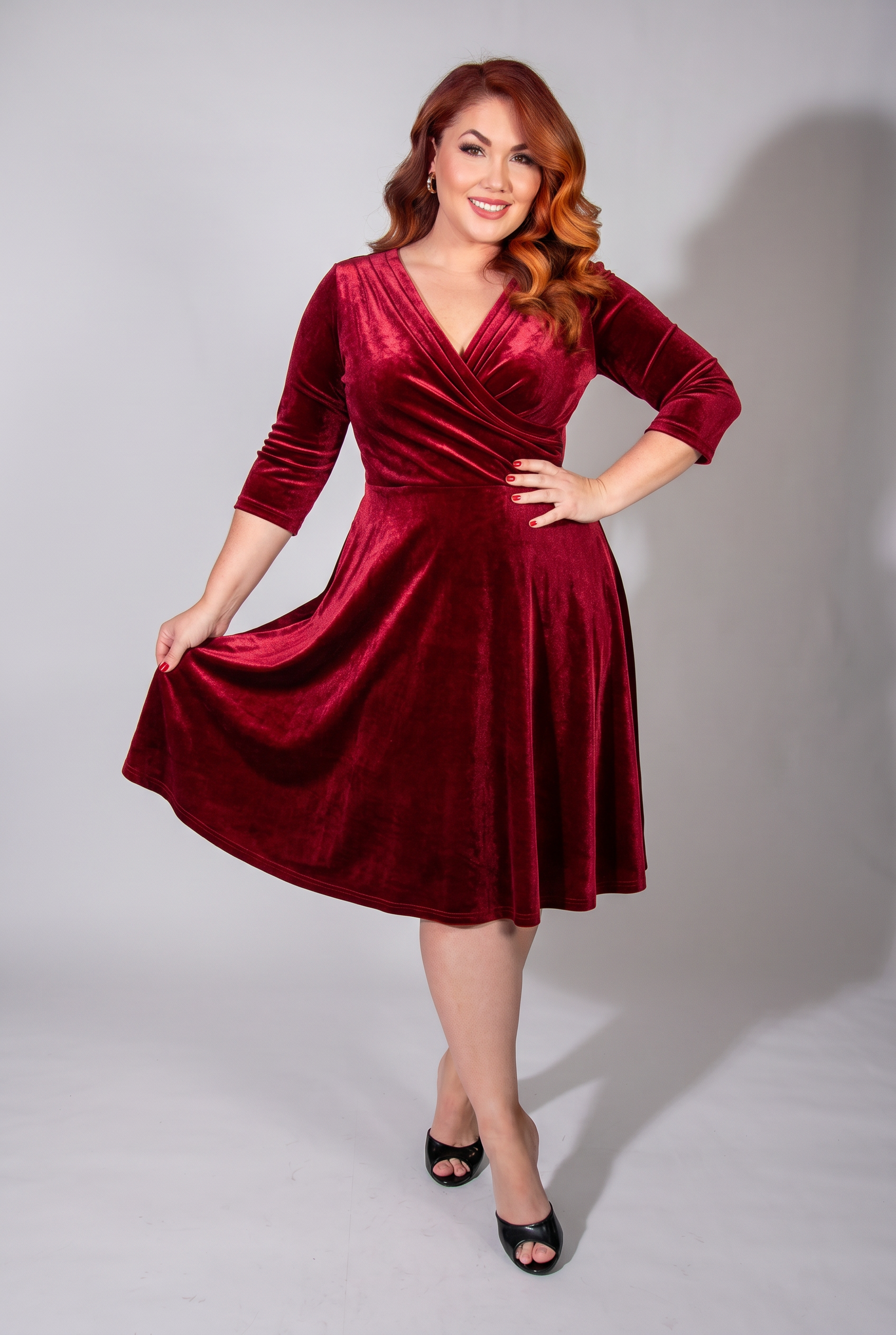 Joanie Knit Dress 3/4 Sleeve
