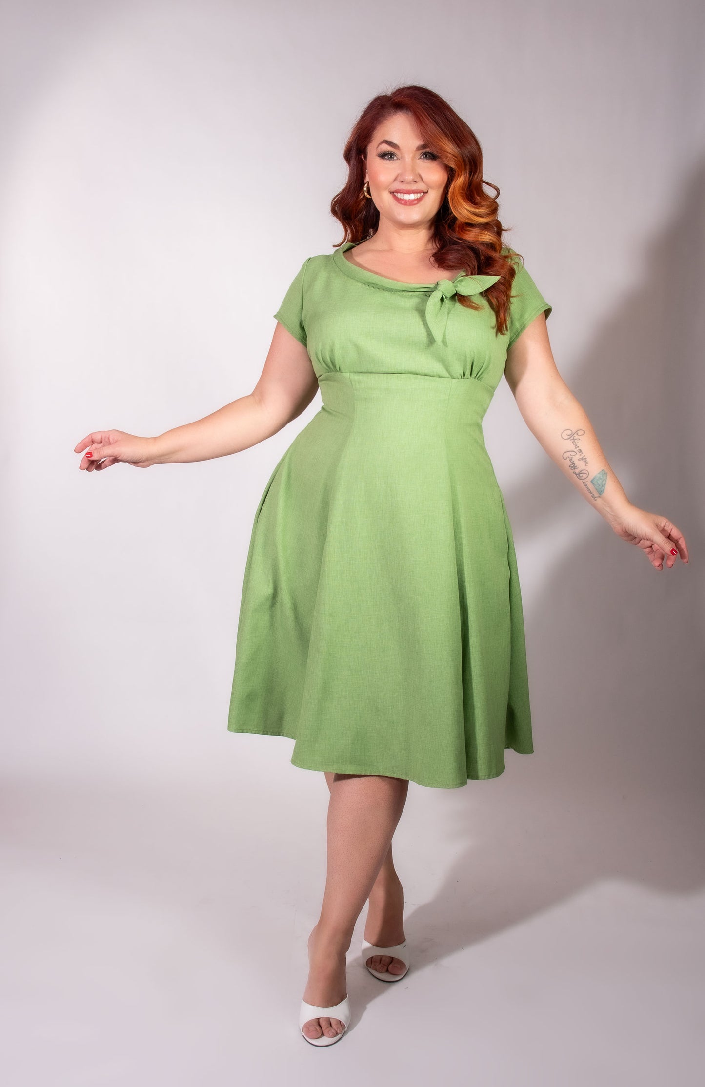 Beverly Dress- Pistachio *sale