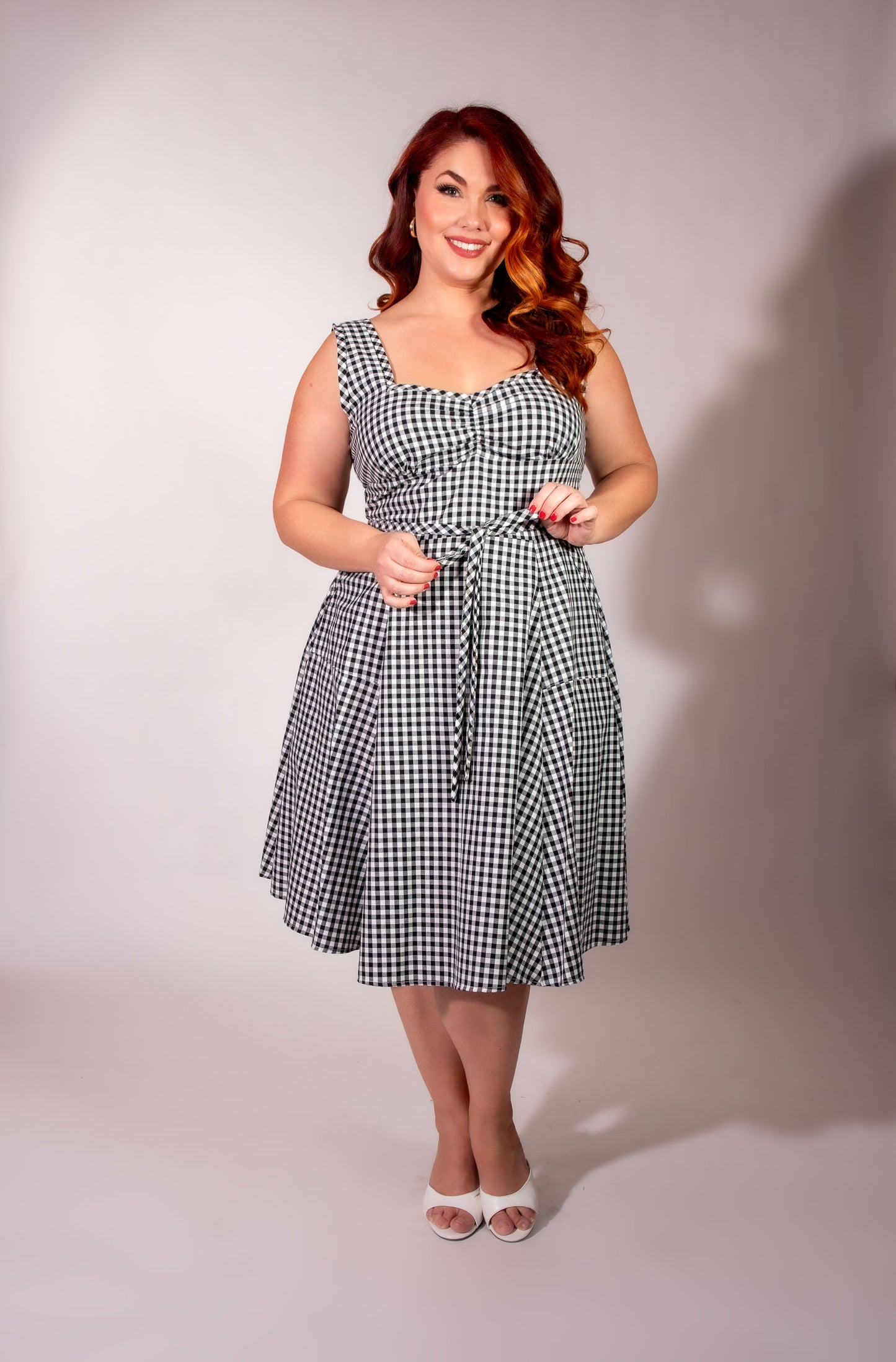 Sadie Dress - Black Gingham