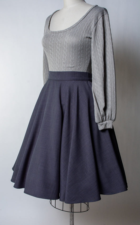 Haute Circle Skirt - Charcoal