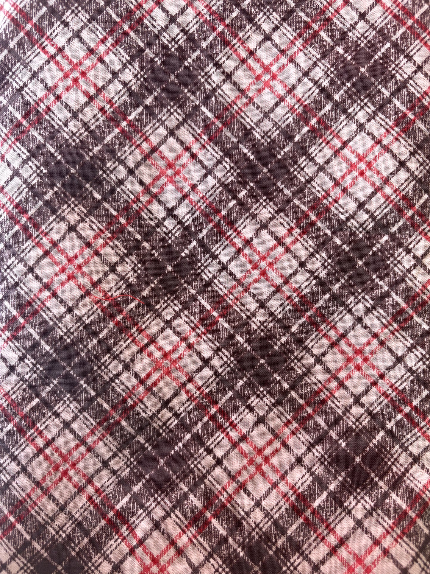 Bias Plaid Beige Fabric*sale