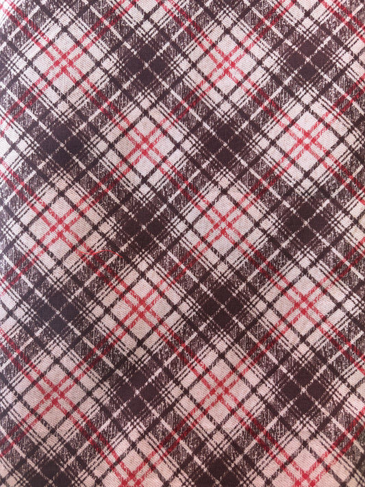 Bias Plaid Beige Fabric*sale