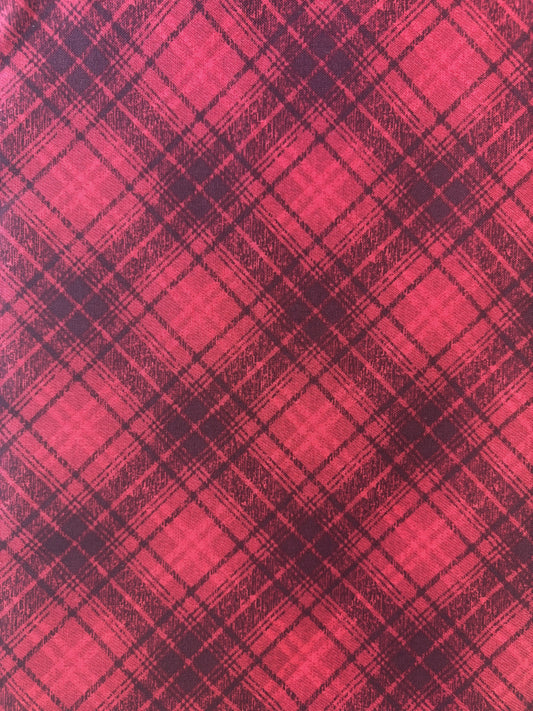 Bias Plaid Red Fabric *sale