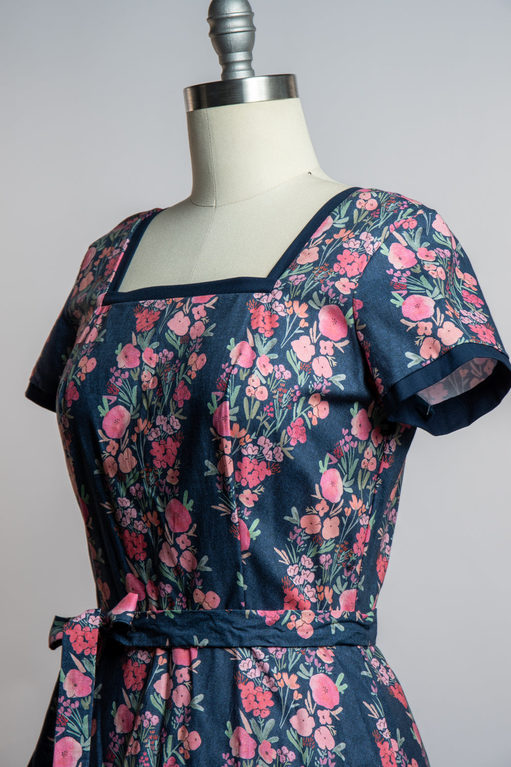 Ilene Dress - Navy Wallpaper (sample)*sale