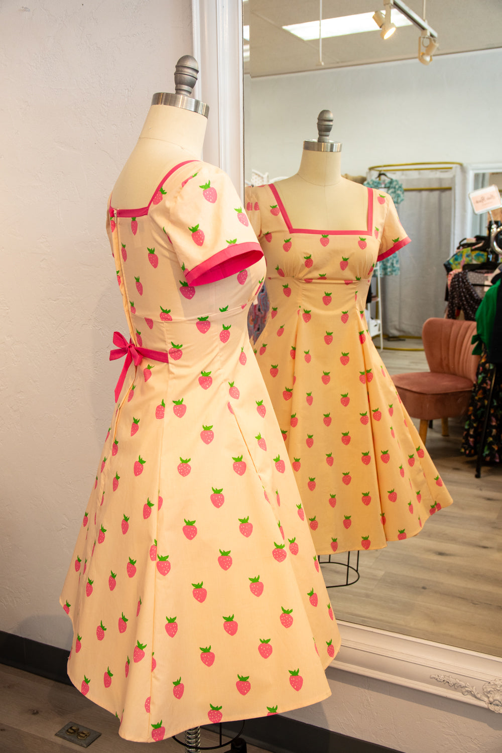 Irene Dress - Pink Strawberry