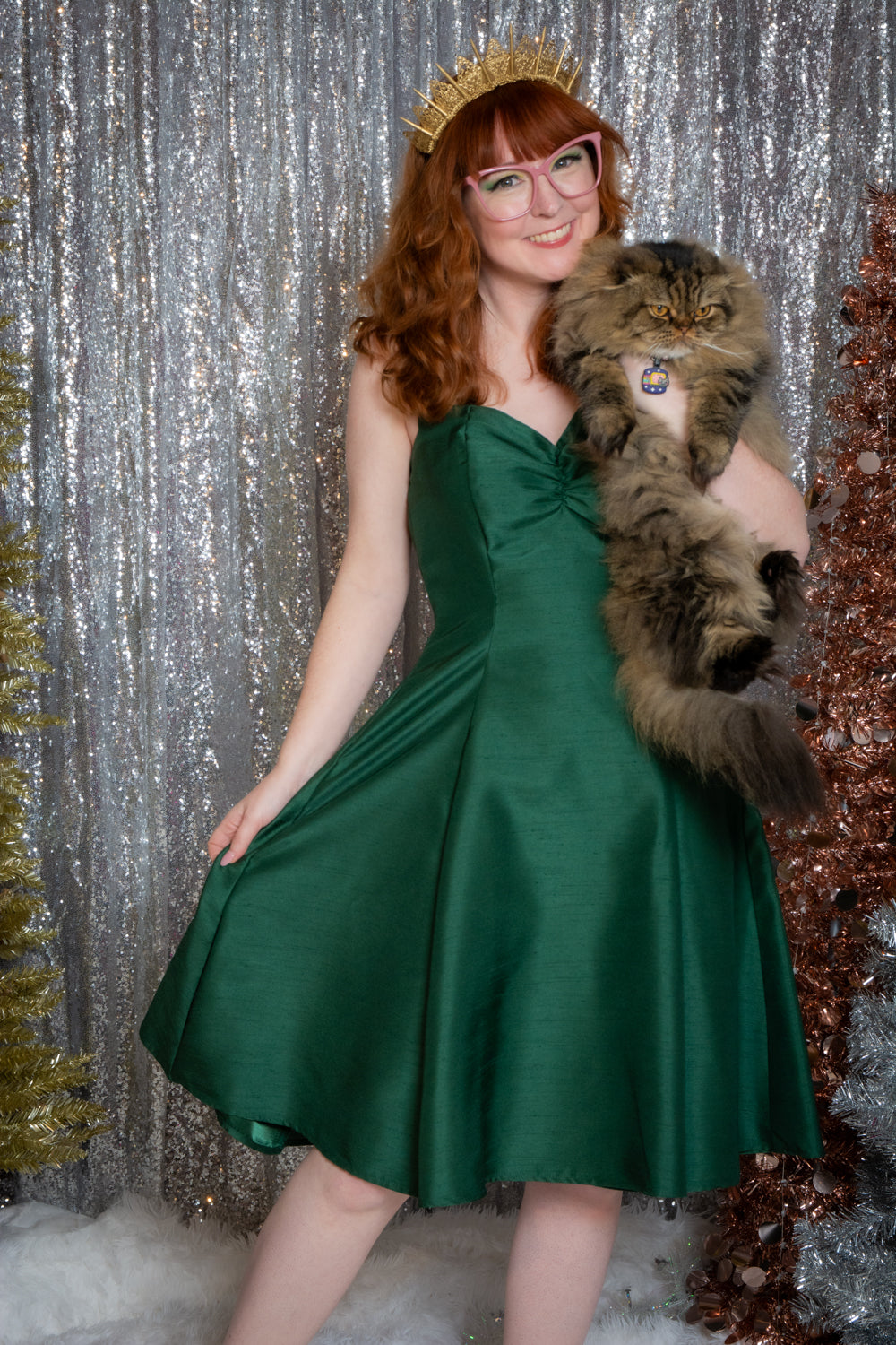 Sweetie Dress- Shantung, Green Heart of Haute Sweetie Dress- Shantung, Green Heart of Haute