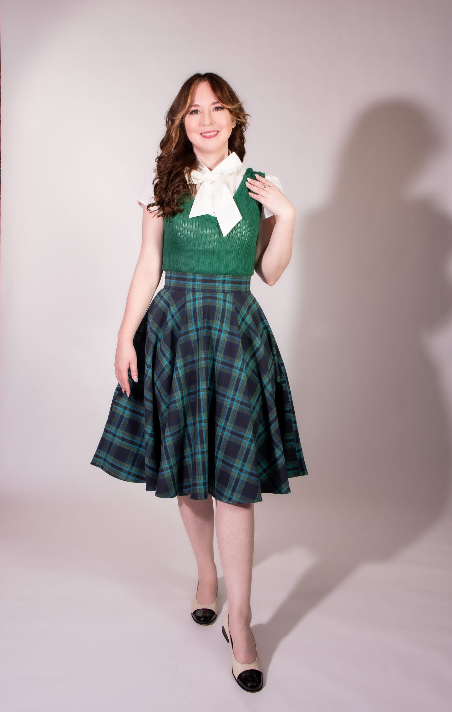 Vivi Vest- Open Knit, Evergreen