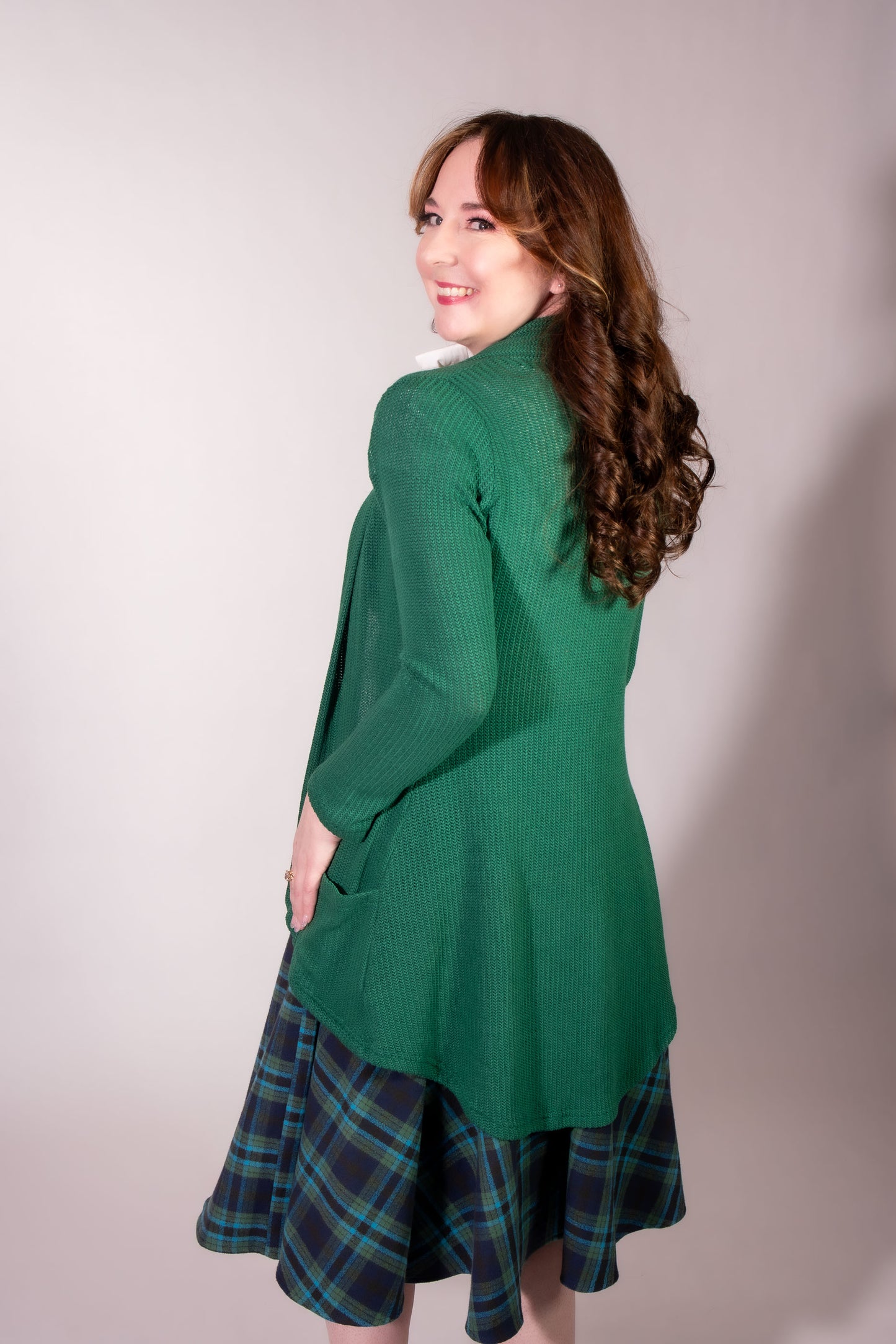 Dreamy Duster - Open Knit, Evergreen
