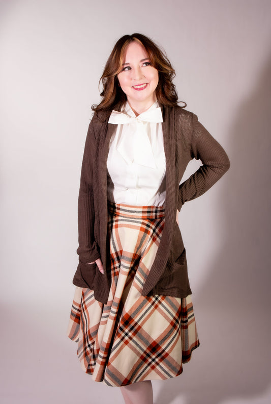 Dreamy Duster - Open Knit, Brown