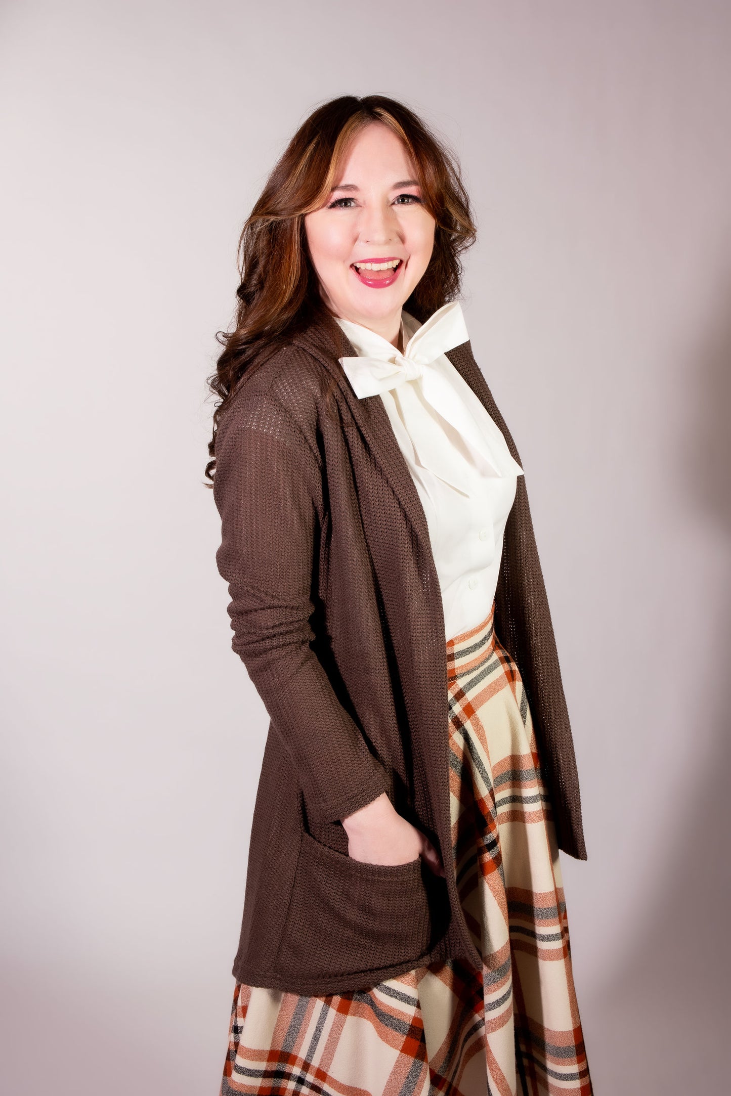 Dreamy Duster - Open Knit, Brown