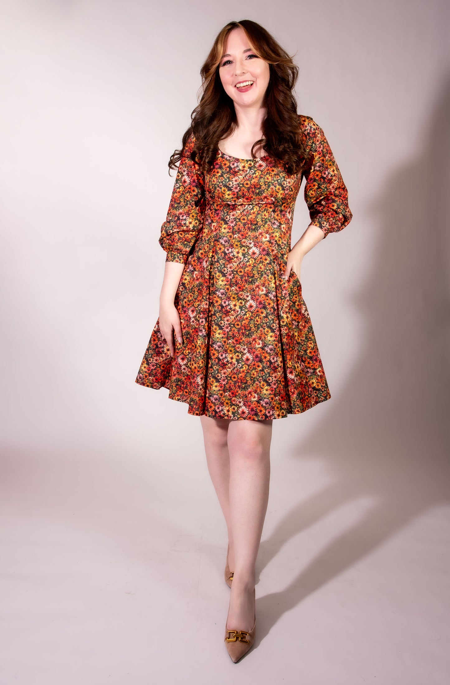 Jenni Dress- Sunset Daisy