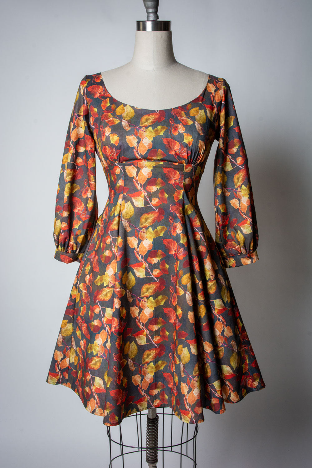 Jenni Dress- Golden Leaves