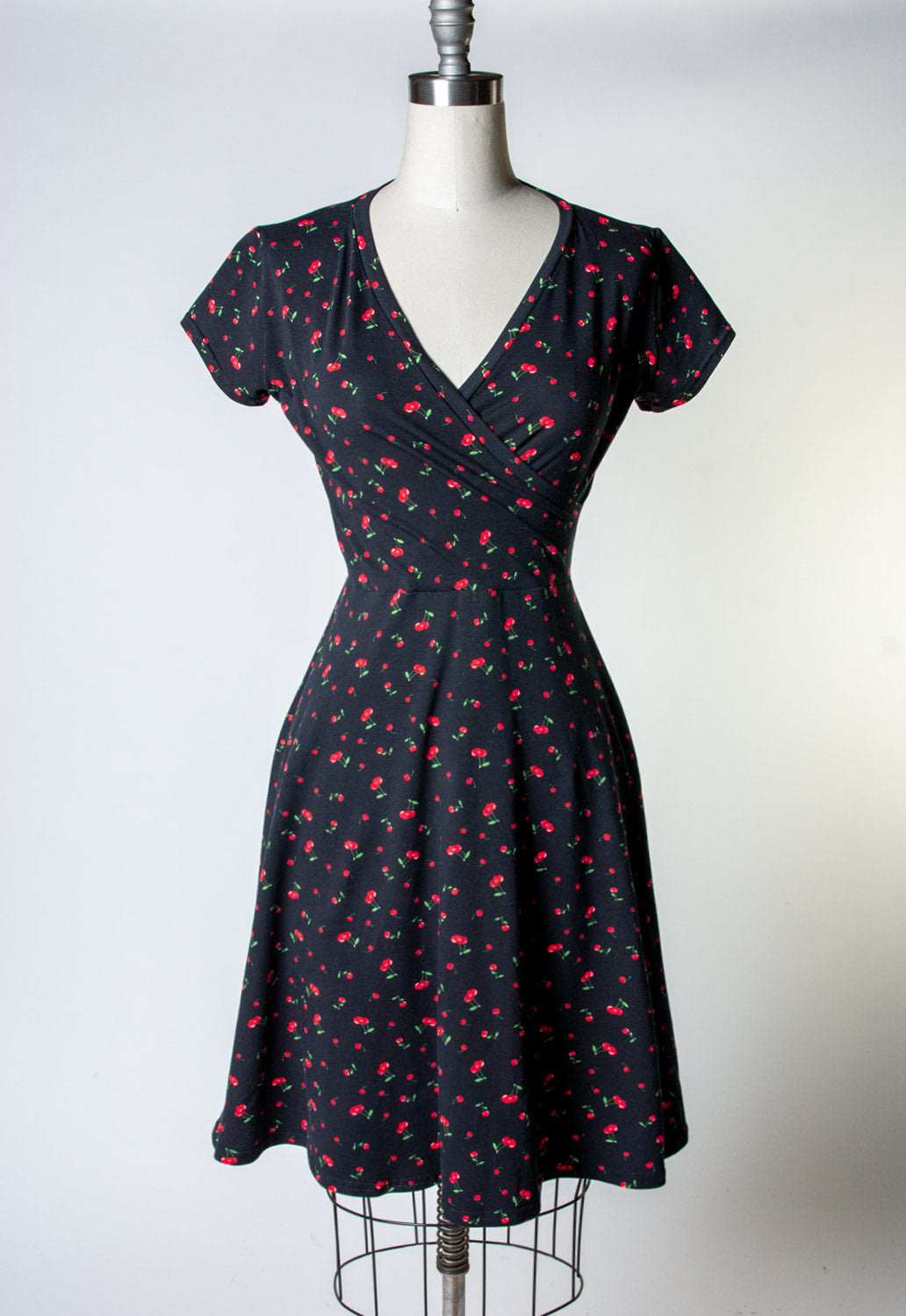 Joanie Knit Dress- Cherries