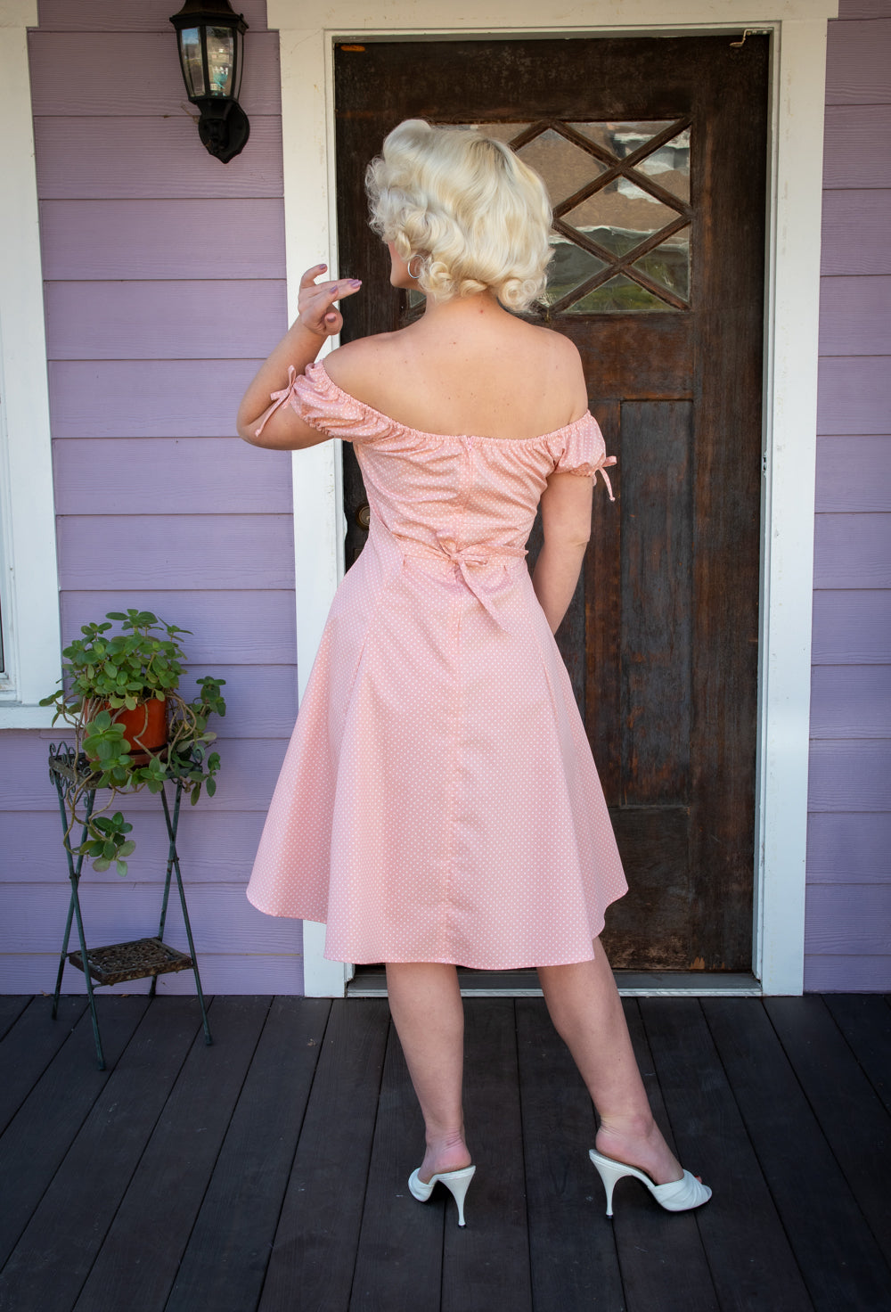 Hilda Dress - Pink Dot