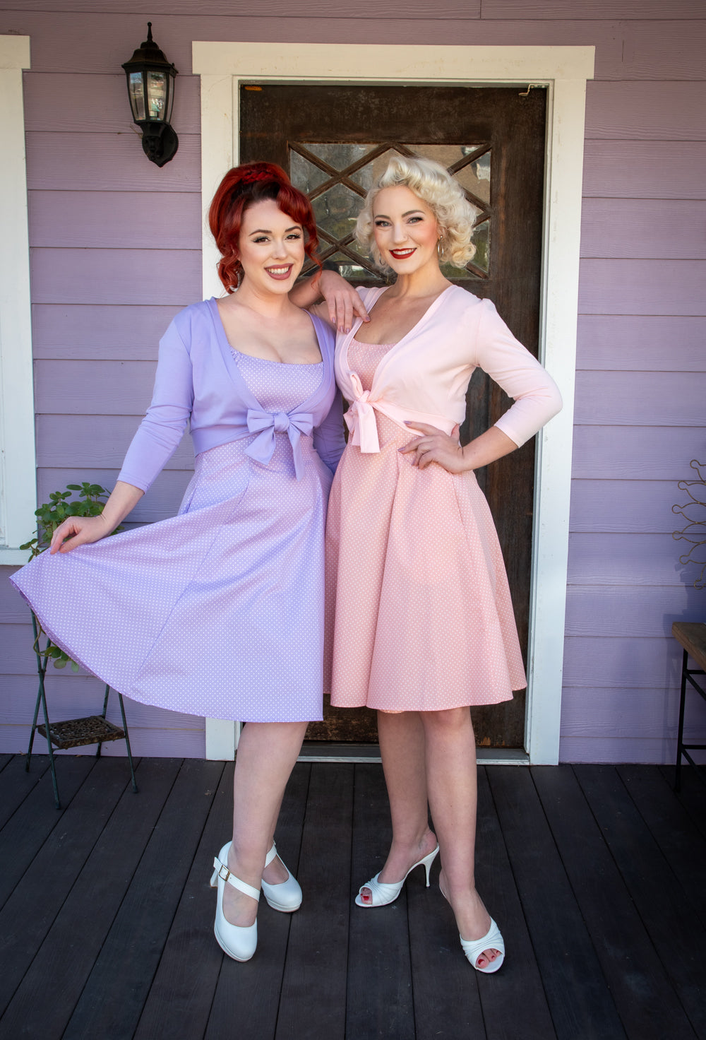 Hilda Dress - Pink Dot