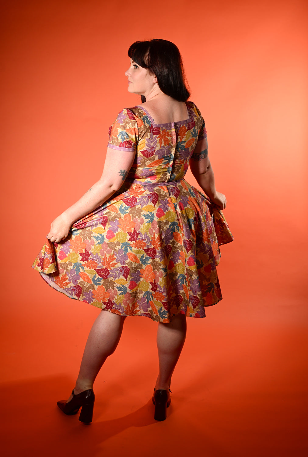 PRE-ORDER Simone Dress- Dancing Leaves