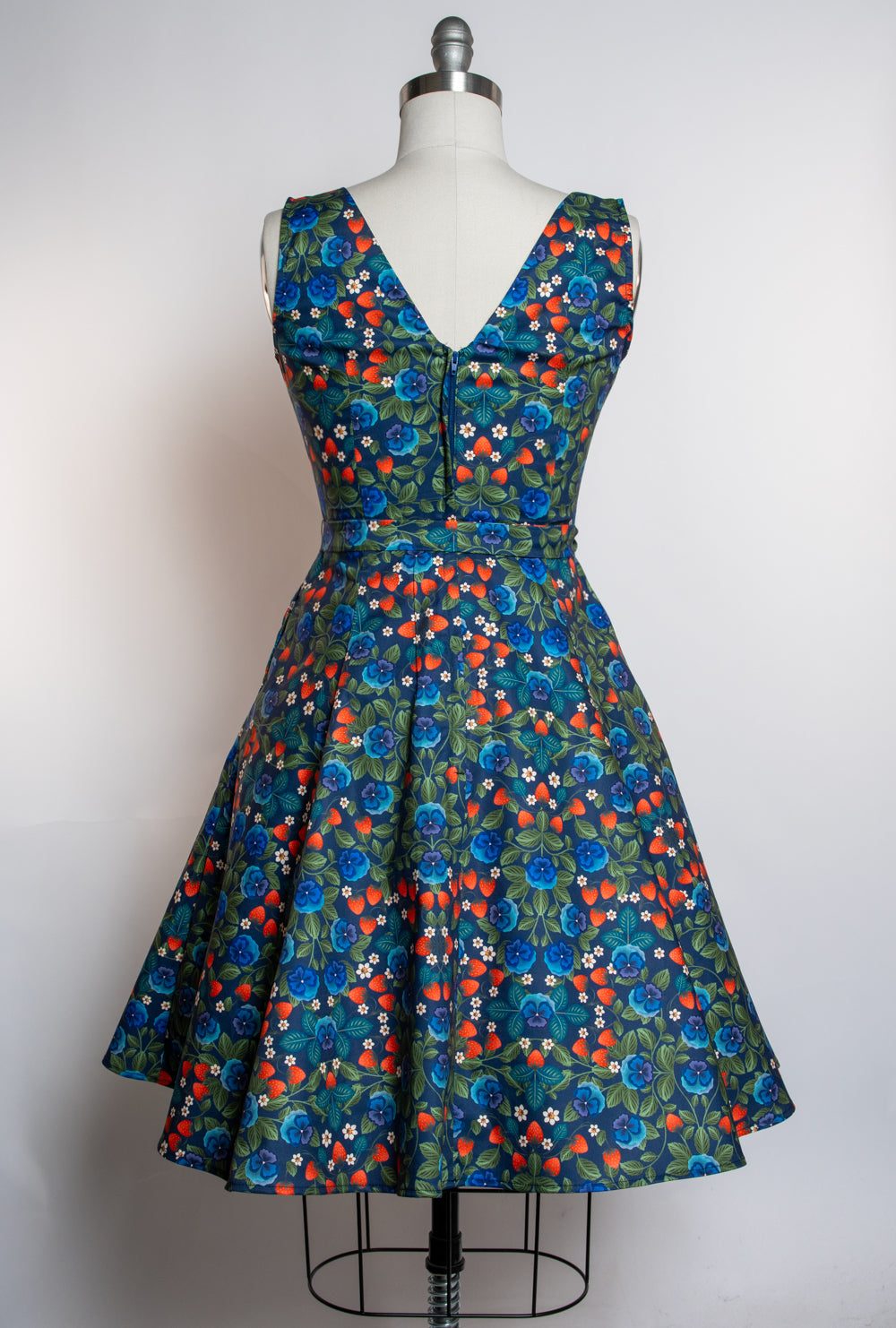Marie Dress - Berries & Pansies