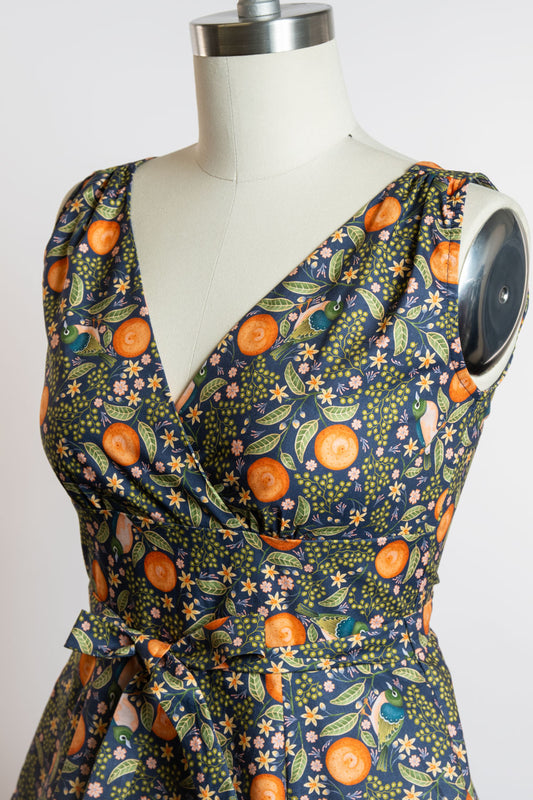 Marie Dress - Orange Grove
