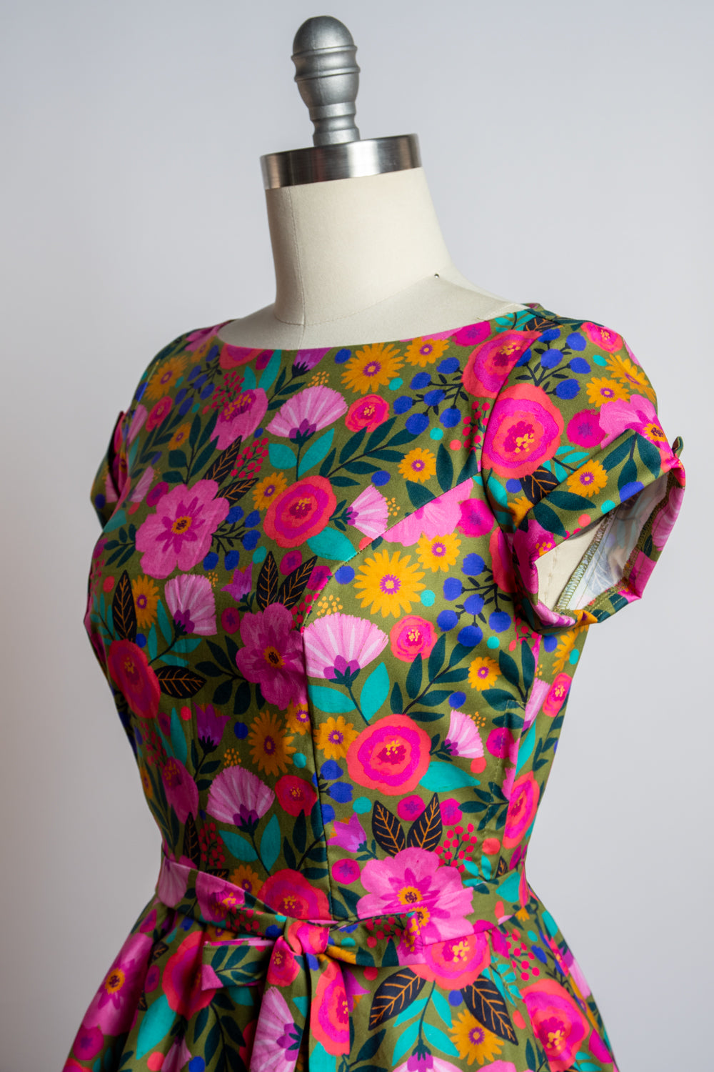 Melody Dress- Gloria's Garden, Olive