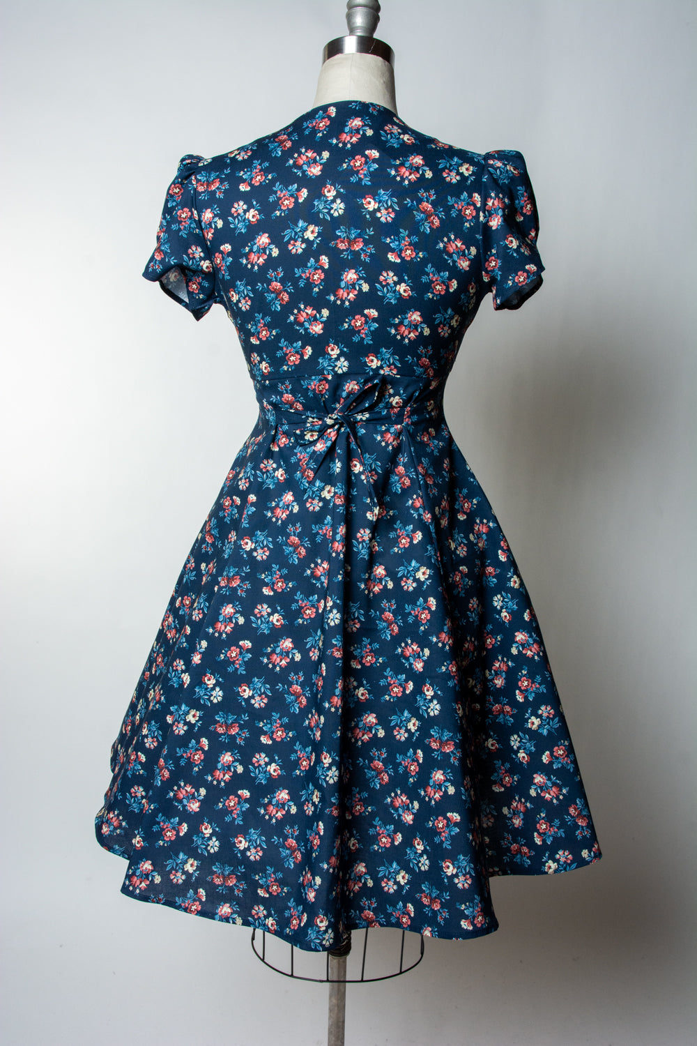 Millie Dress - Navy Cottage Floral