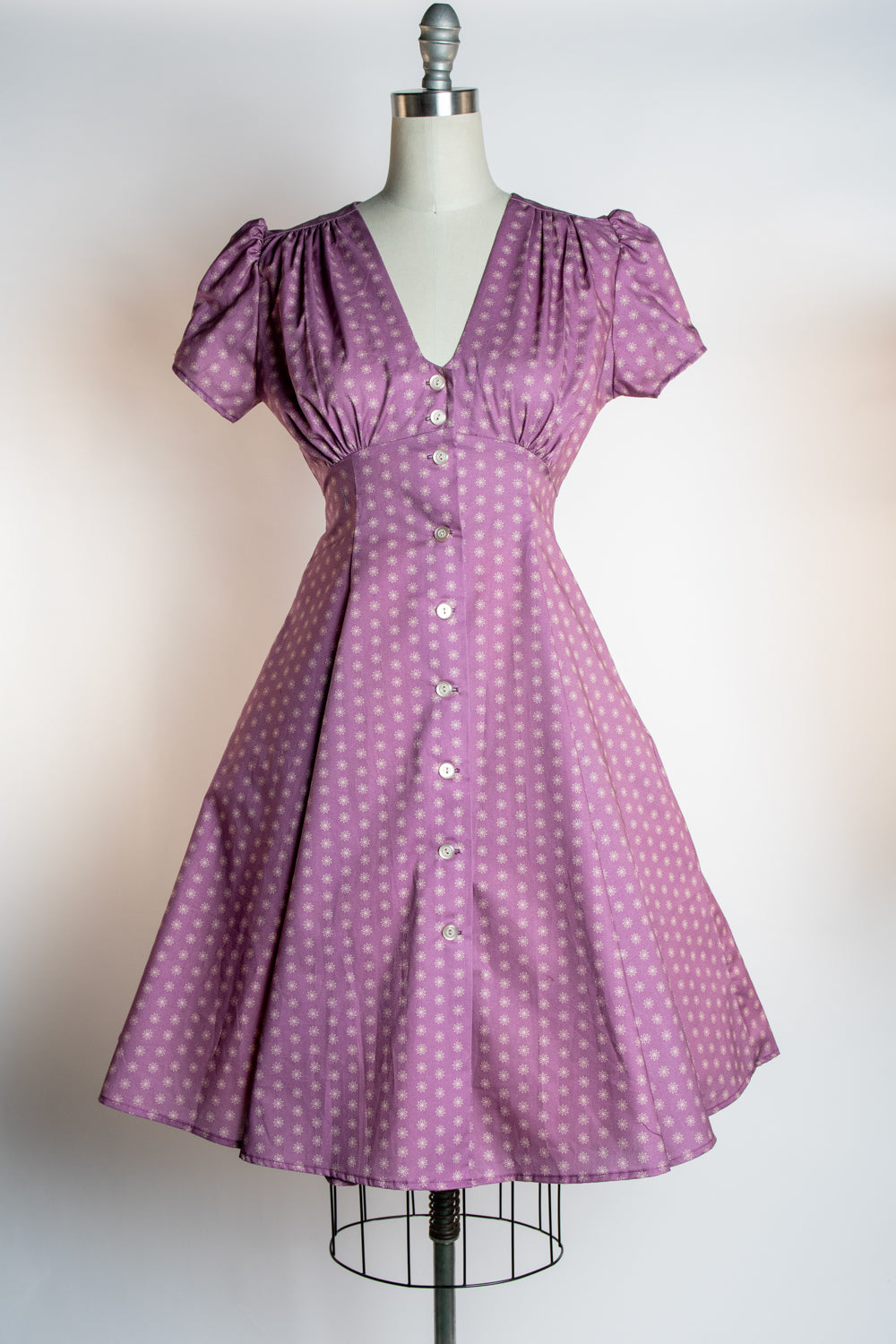 Millie Dress - Purple Flowers