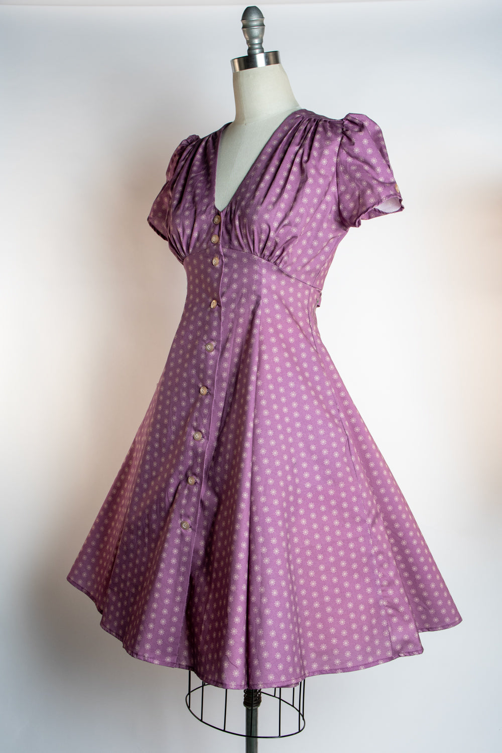 Millie Dress - Purple Flowers