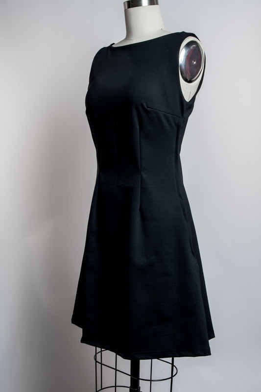 Made-To-Order: Nancy Shift Dress- Black Ponte - Heart of Haute