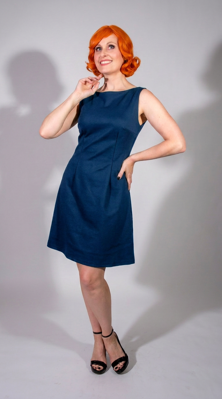 Nancy Shift Dress- Navy  *sale