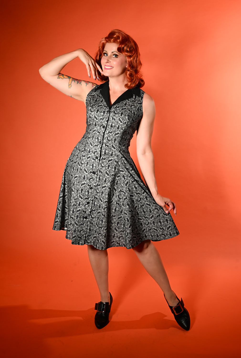 Betty Lou Dress - Little Black Cats