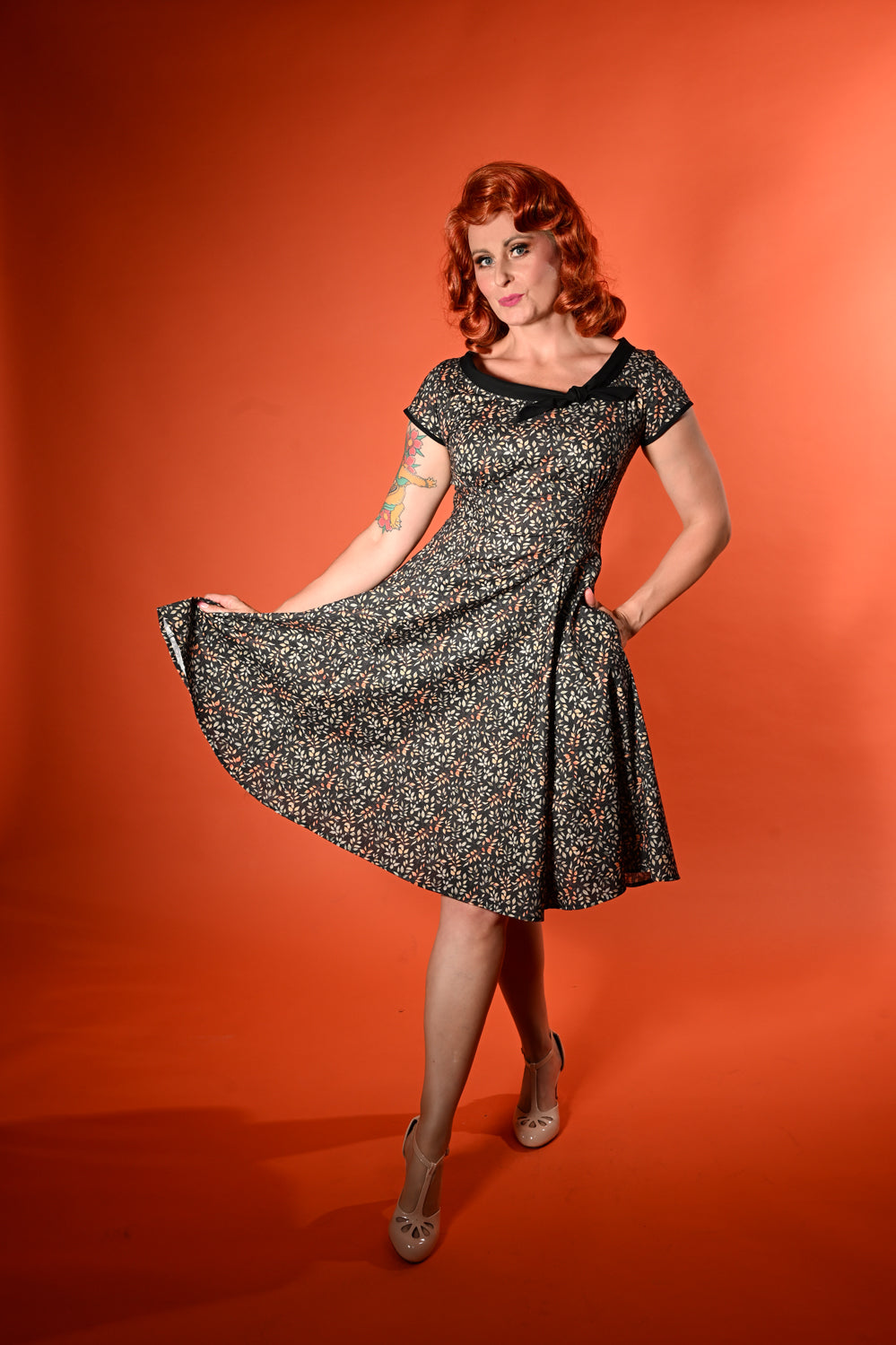 PRE-ORDER Beverly Dress, Laurel Leaves