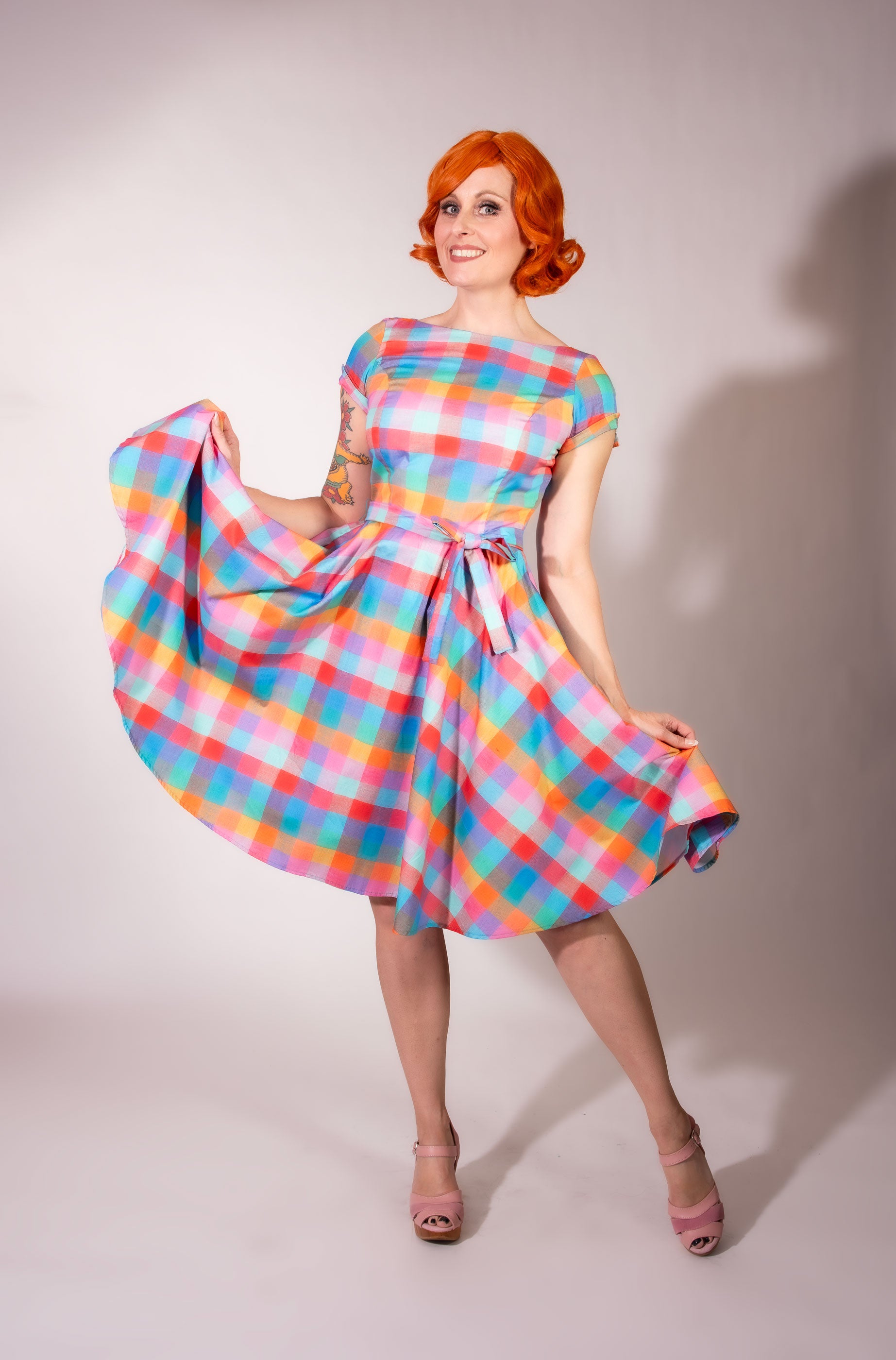 Melody Dress- Rainbow Sherbet - Heart of Haute