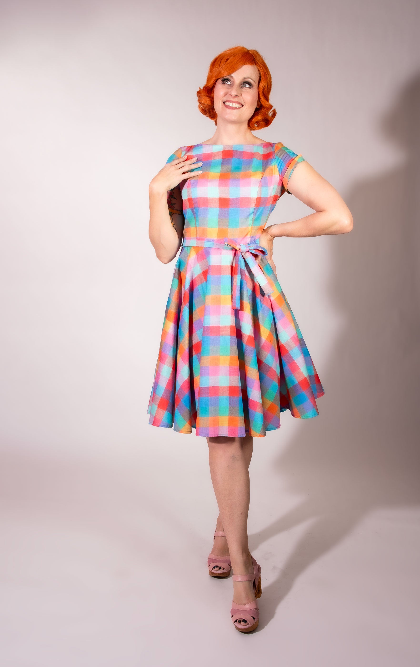 Melody Dress- Rainbow Sherbet - Heart of Haute