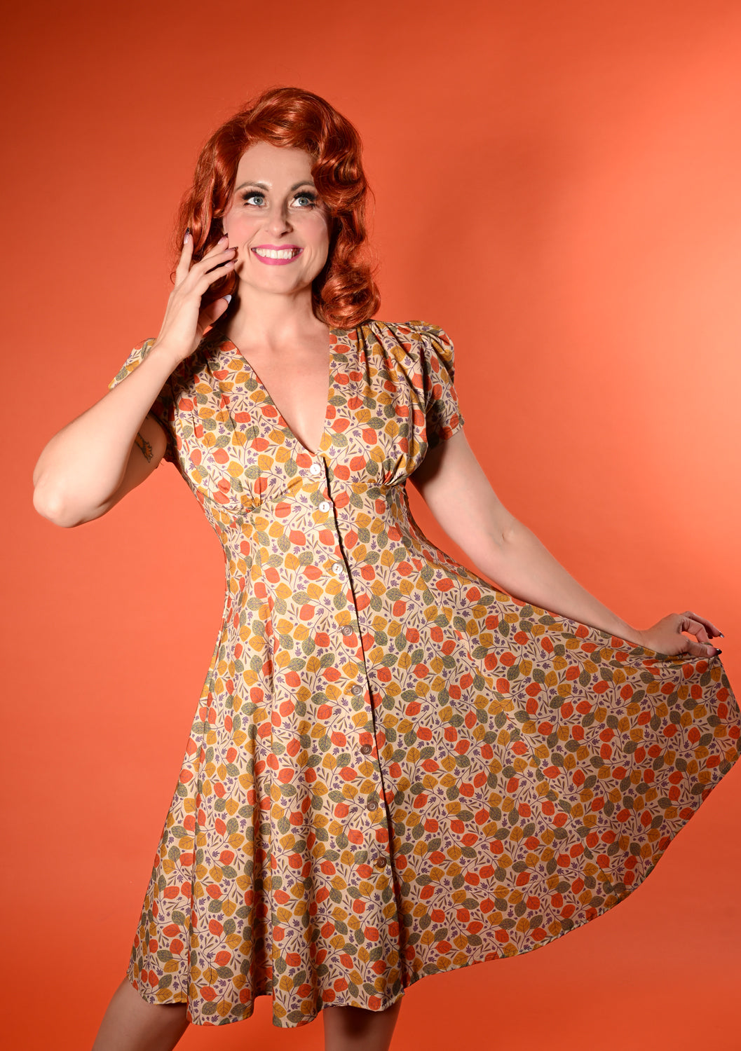 Millie Dress - Little Fall Leaves