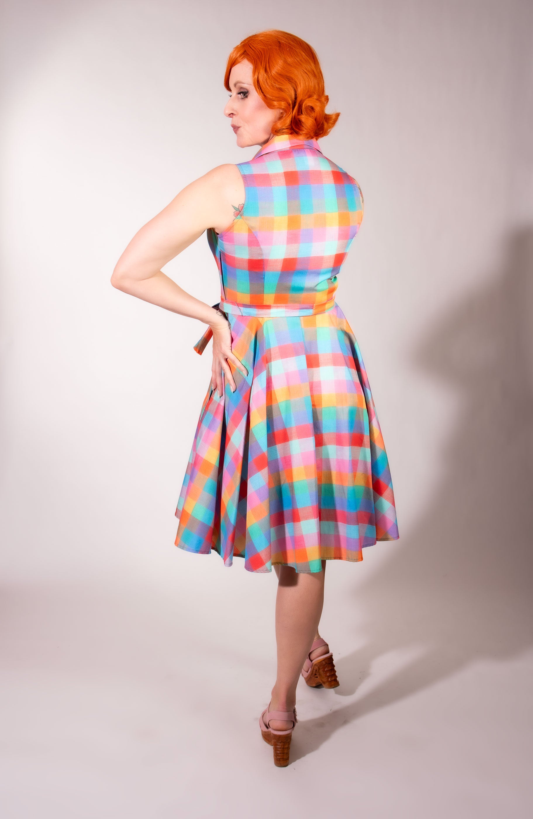 Staci Dress- Rainbow Sherbet - Heart of Haute