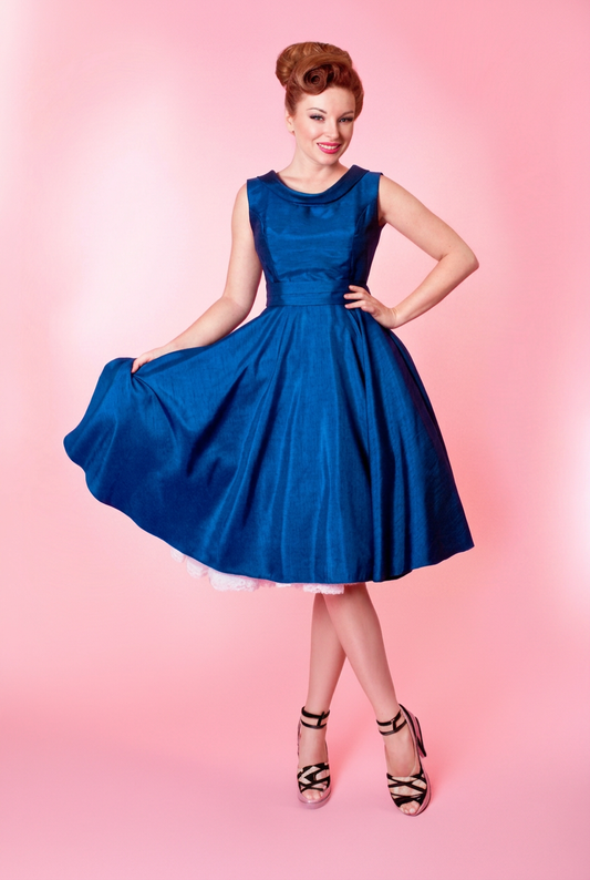 Suzette Dress - Shantung, Royal Navy