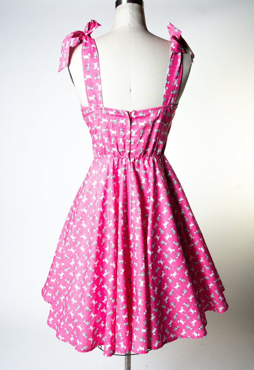 Sarah Swing Dress- Pink Kitties *sale