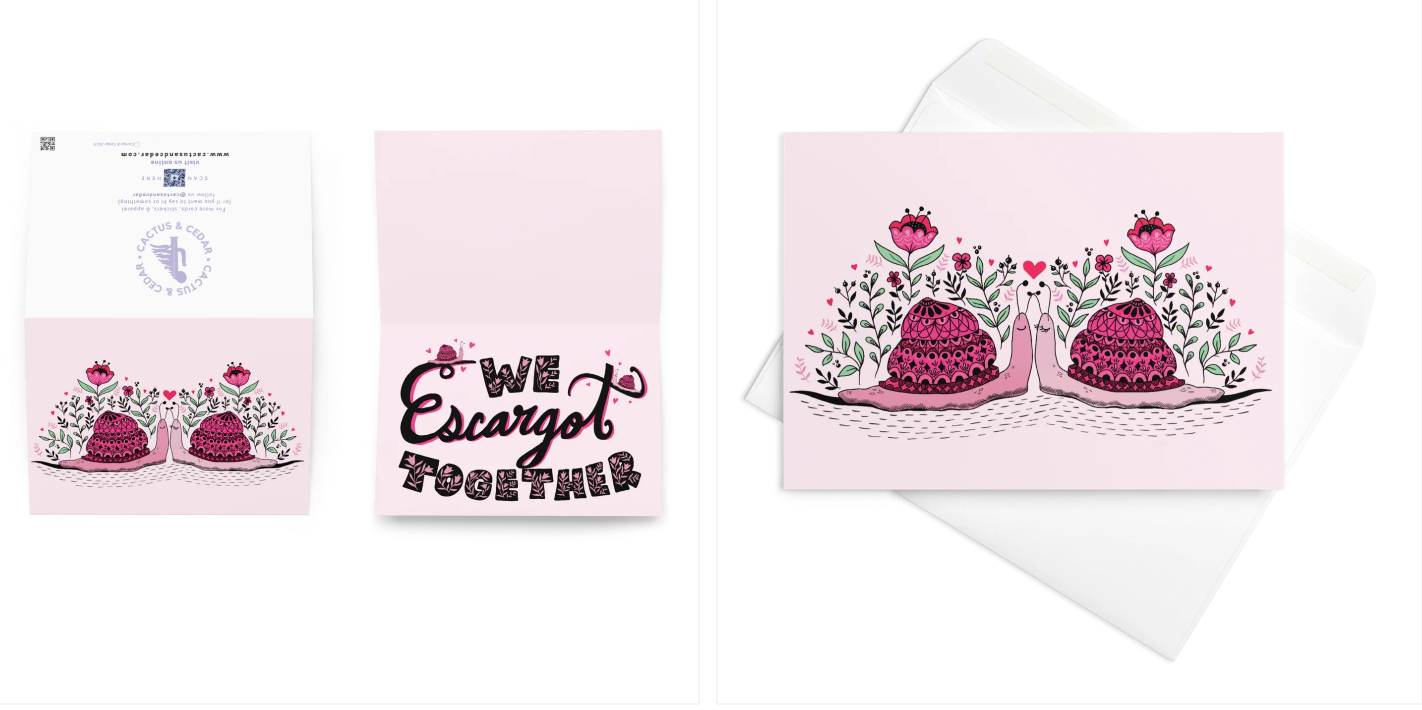 “Escargot” Greeting Card