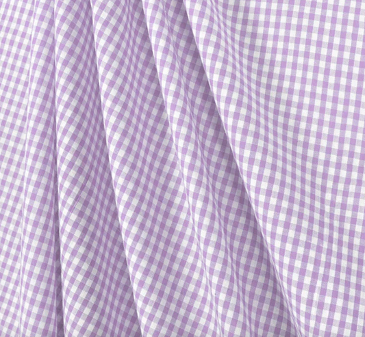 Lavender Gingham Fabric *sale