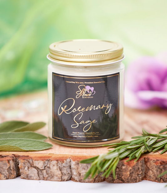"Rosemary Sage" 9 oz Candle by Soy Amore