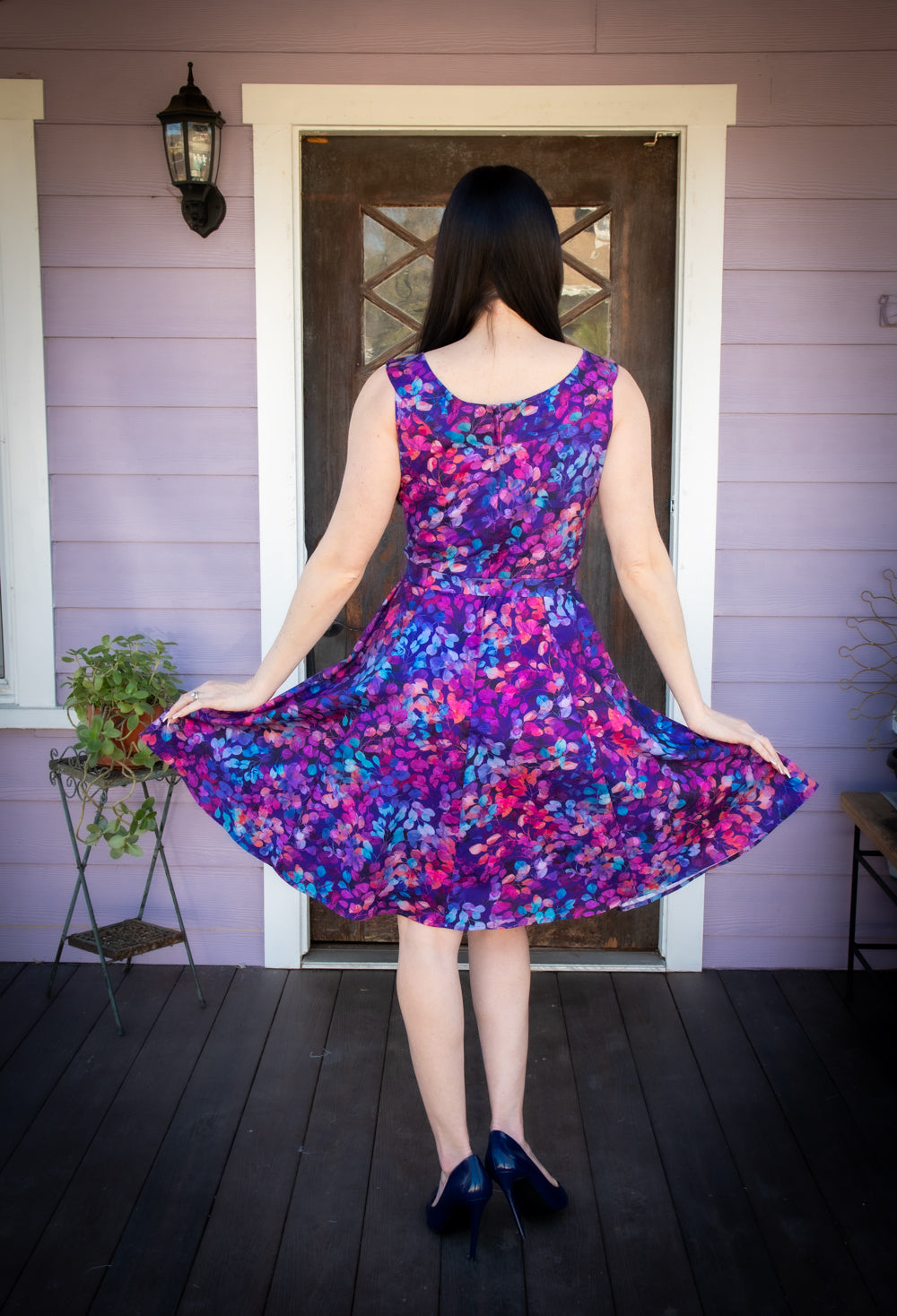 Amanda Dress - Vibrant Leaves