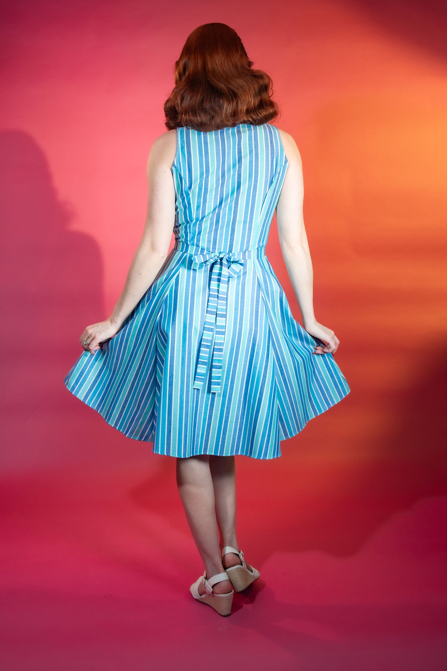 Betty Lou Dress - Dapper Stripe