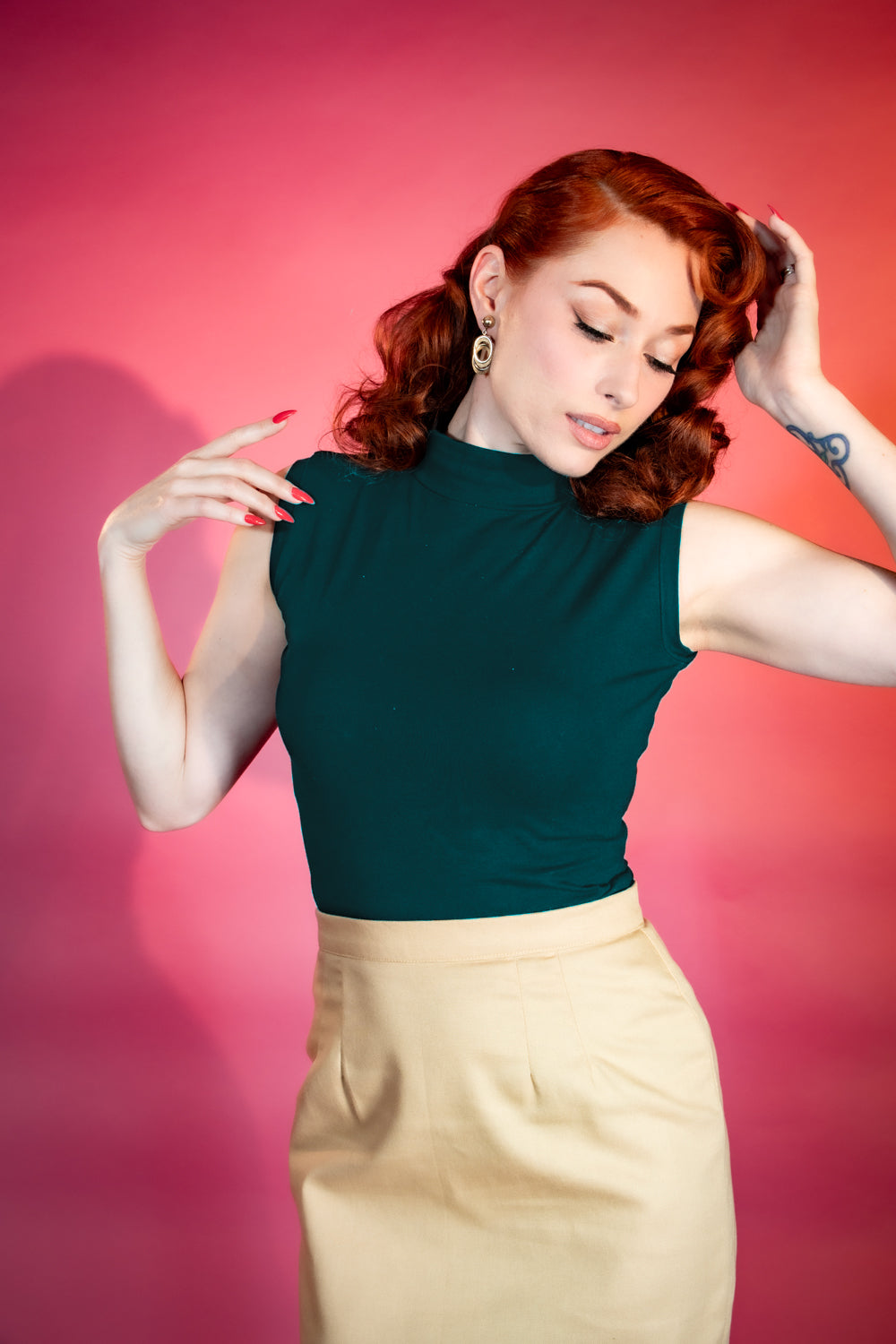 Dee Dee Top- Deep Green
