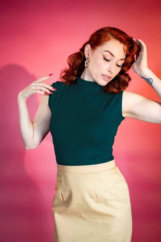 Dee Dee Top- Deep Green
